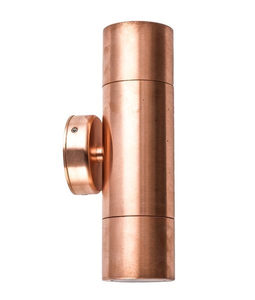 Copper Up and Down Pillar Light