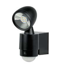 Single 240v LED security light with PIR
