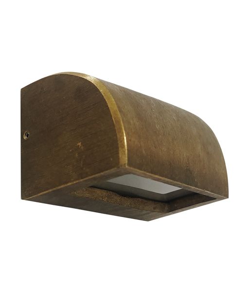  Lge Curved Solid Bronze Step Light