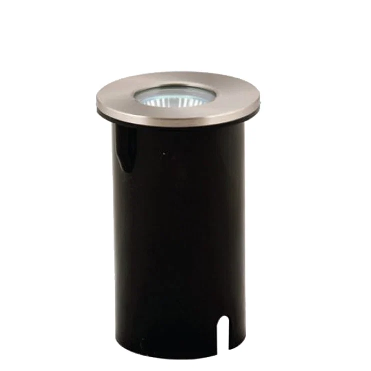240v Small Round Stainless Steel Uplighter