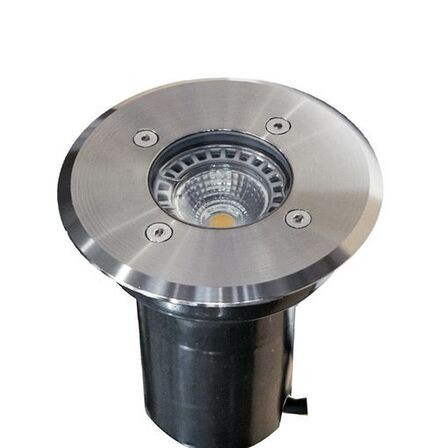 INGROUND UPLIGHTER SILVER OPEN WALL MR16 12V SS316 SM RND