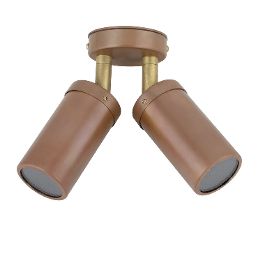 Aged Copper Duel Directional Spotlight