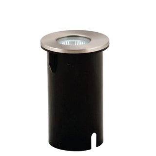 240v Small Round Stainless Steel Uplighter