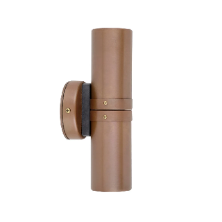 240v Aged Copper Up and Down Pillar Light